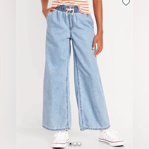 Old Navy High Waist Baggy Pull on Girls Jeans NWT L